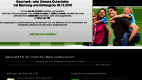 What Bahncard-100.de website looked like in 2016 (7 years ago)