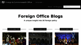What Blogs.fco.gov.uk website looked like in 2017 (7 years ago)