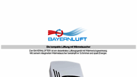 What Bayernluft.de website looked like in 2017 (7 years ago)