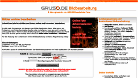 What Bildbearbeitung.gruso.de website looked like in 2017 (7 years ago)
