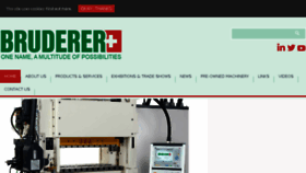 What Bruderer.co.uk website looked like in 2017 (7 years ago)