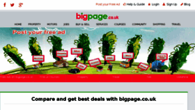 What Bigpage.co.uk website looked like in 2017 (7 years ago)