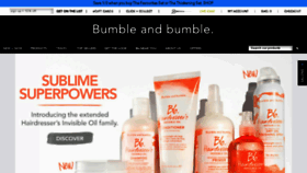 What Bumbleandbumble.co.uk website looked like in 2017 (7 years ago)