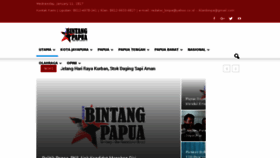 What Bintangpapua.com website looked like in 2017 (7 years ago)