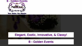 What Bgoldenevents.com website looked like in 2017 (7 years ago)