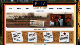 What Betzfamilywinery.com website looked like in 2017 (7 years ago)