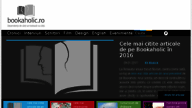 What Bookaholic.ro website looked like in 2017 (7 years ago)