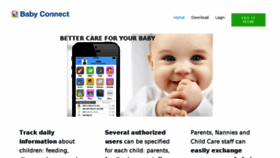 What Baby-connect.com website looked like in 2017 (7 years ago)