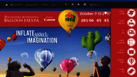 What Balloonfiesta.com website looked like in 2017 (7 years ago)