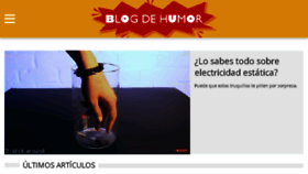 What Blogdehumor.com website looked like in 2017 (7 years ago)