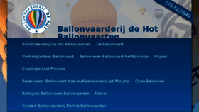 What Ballonvaarderij.nl website looked like in 2017 (7 years ago)