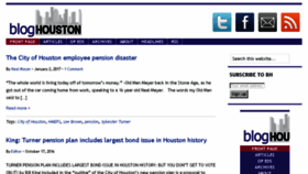 What Bloghouston.net website looked like in 2017 (7 years ago)