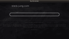 What Bleib-jung.com website looked like in 2017 (7 years ago)