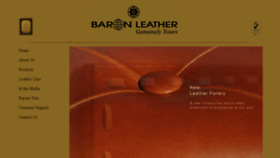 What Baron-leather.com website looked like in 2017 (7 years ago)