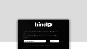 What Bind.com website looked like in 2017 (7 years ago)