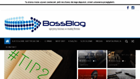 What Bossblog.pl website looked like in 2017 (7 years ago)