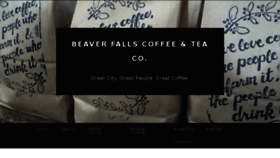 What Beaverfallscoffeeandtea.com website looked like in 2017 (7 years ago)