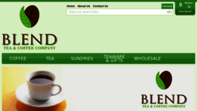 What Blendteaandcoffee.com website looked like in 2017 (7 years ago)