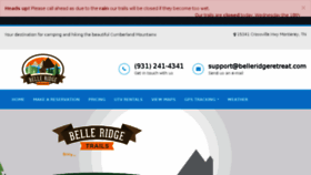 What Belleridgeretreat.com website looked like in 2017 (7 years ago)