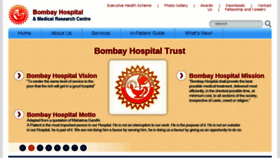What Bombayhospital.com website looked like in 2017 (7 years ago)
