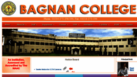 What Bagnancollege.org website looked like in 2017 (7 years ago)