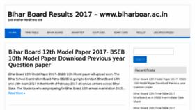 What Biharboardresultsnet.in website looked like in 2017 (7 years ago)
