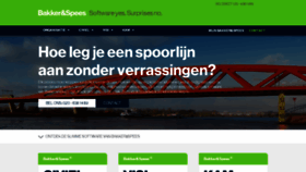 What Bakkerspees.nl website looked like in 2017 (7 years ago)
