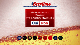 What Beertime.fr website looked like in 2017 (7 years ago)