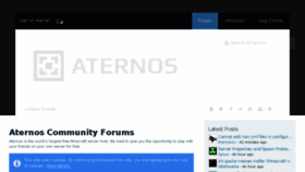 What Board.aternos.org website looked like in 2017 (7 years ago)