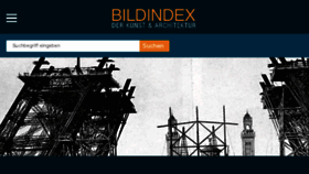 What Bildindex.de website looked like in 2017 (9 years ago)