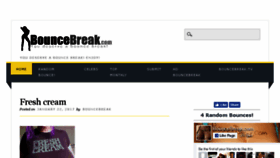 What Bouncebreak.com website looked like in 2017 (7 years ago)