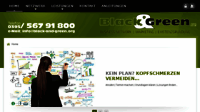 What Black-and-green.de website looked like in 2017 (7 years ago)