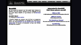 What Bootmii.org website looked like in 2017 (7 years ago)