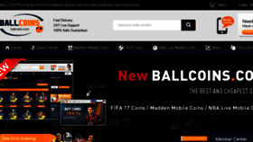 What Ballcoins.com website looked like in 2017 (7 years ago)
