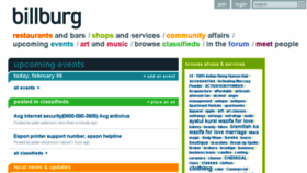 What Billburg.com website looked like in 2017 (7 years ago)