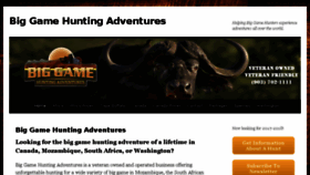 What Biggamehuntingadventures.com website looked like in 2017 (7 years ago)
