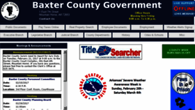 What Baxtercounty.org website looked like in 2017 (7 years ago)