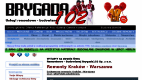 What Brygada102.pl website looked like in 2017 (8 years ago)