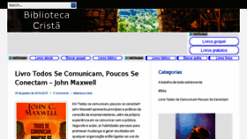 What Bibliotecacrista.com.br website looked like in 2017 (7 years ago)