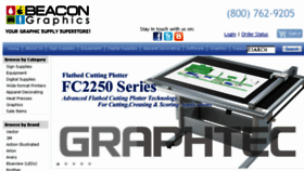 What Beacongraphics.com website looked like in 2017 (7 years ago)