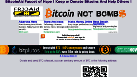 What Bitcoinaid.org website looked like in 2017 (7 years ago)