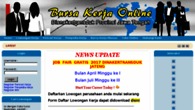 What Bursakerja-jateng.com website looked like in 2017 (7 years ago)