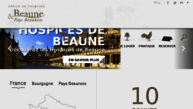 What Beaune-tourisme.fr website looked like in 2017 (7 years ago)