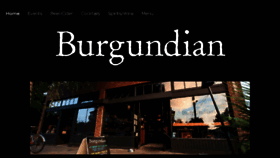 What Burgundianbar.com website looked like in 2017 (7 years ago)