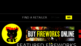 What Blackcatfireworks.com website looked like in 2017 (7 years ago)
