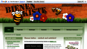 What Bienenkiste.de website looked like in 2017 (7 years ago)