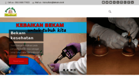 What Bekam.co.id website looked like in 2017 (7 years ago)