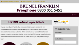 What Brunelfranklin.com website looked like in 2017 (7 years ago)
