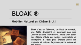 What Bloak.fr website looked like in 2017 (7 years ago)