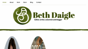 What Bethdaigle.com website looked like in 2017 (7 years ago)